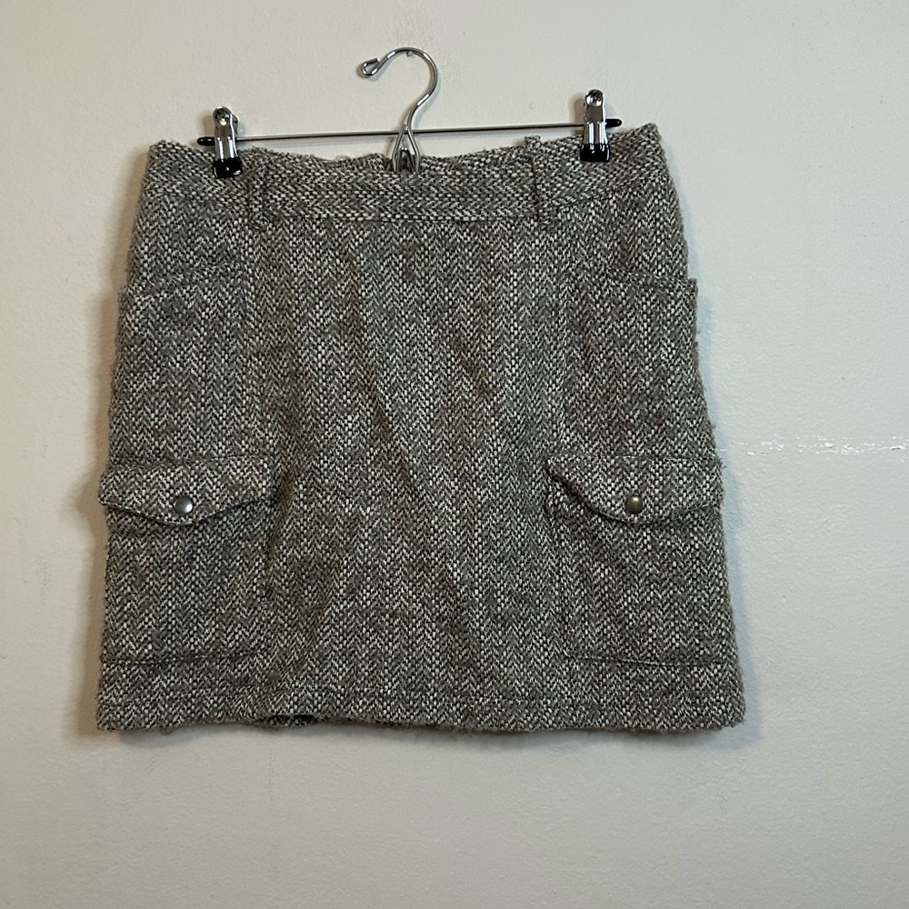 Eddie Bauer Vintage Wool Blend Tweed Skirt